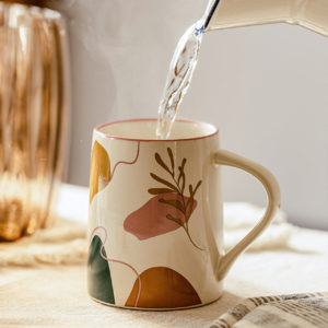 Tropical Pink Coffee Mug with lid