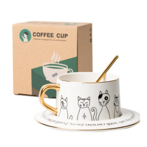Cat Spells Wrong coffee Cup Set