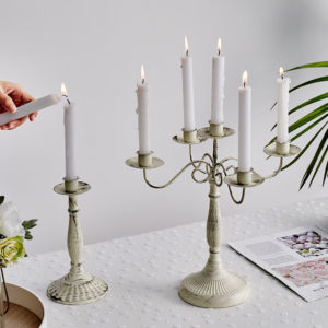 Antique Candle Holders – 5 Holders