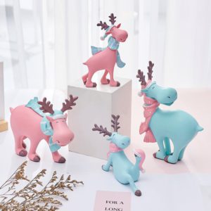 Walking Deer – Matte Pink Figurine