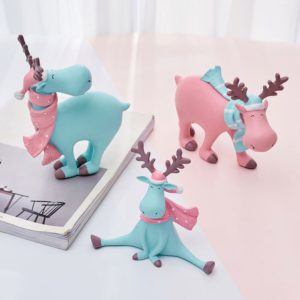 Perfect Split Deer – Powder Blue Figurine