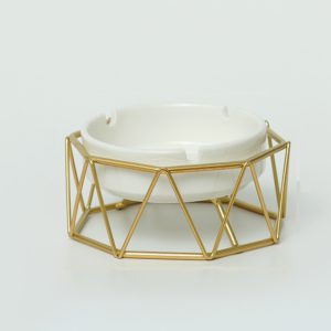 Ceramic tray With Metal Stand