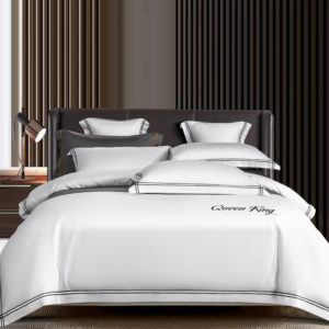 100% Cotton White Athena Bed Set (bedding set of 4pcs)