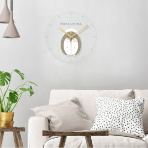 Cute Porcupine Wall Clock