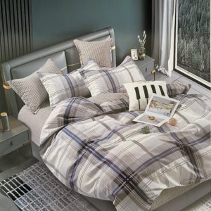 English Checkers Bed Set (bedding set of 4pcs)